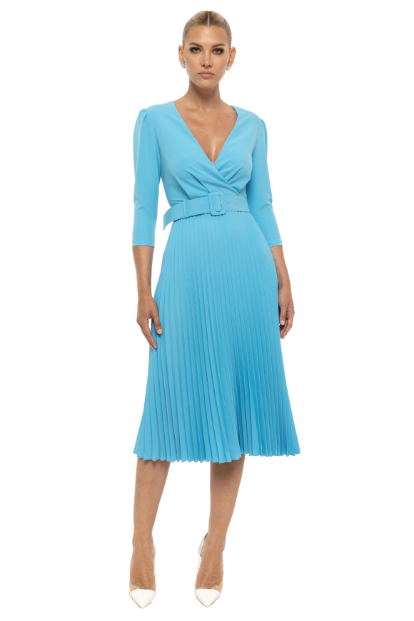 Nissa RZ14011 turquoise dress