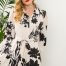 Caroline Kilkenny Mason dress in black and cream flower