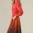 Caroline Kilkenny Agnes burnt speckle dress