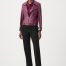 Joseph Ribkoff faux suede jacket in Elderberry
