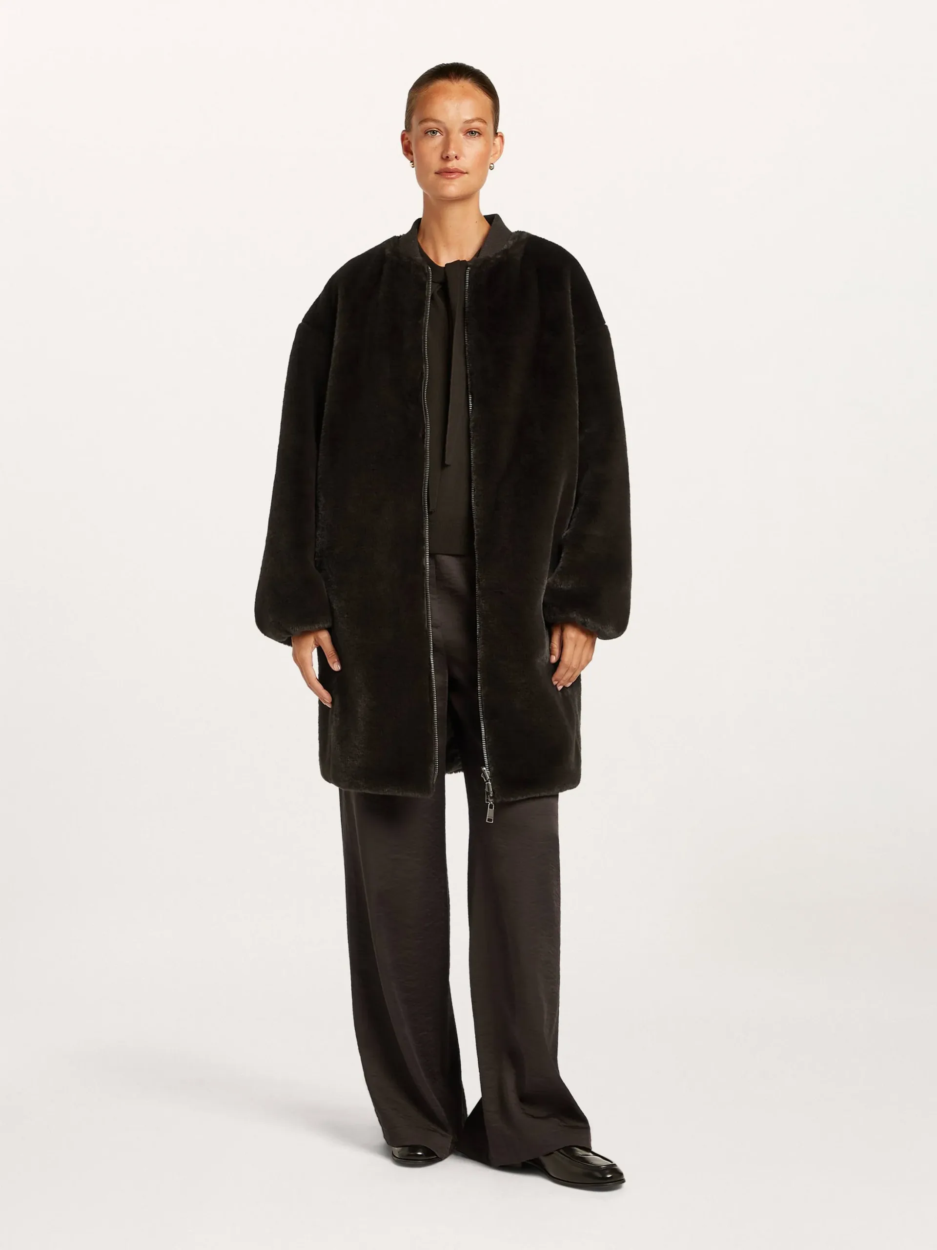 Beaumont Savanna faux fur bomber coat