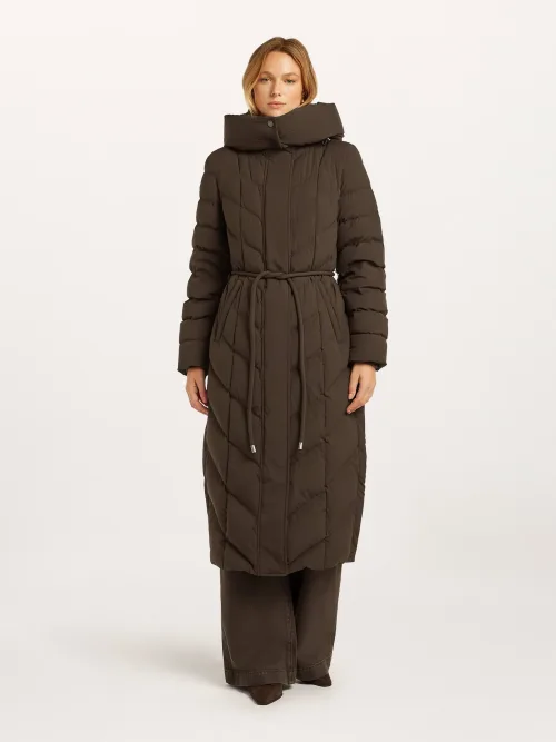 Beaumont Valea puffer long coat