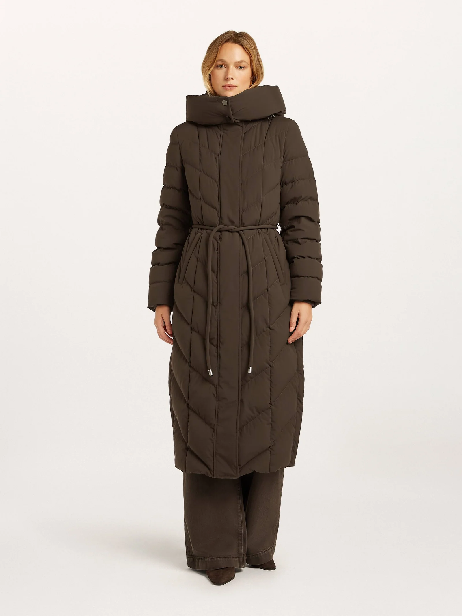 Beaumont Valea puffer long coat